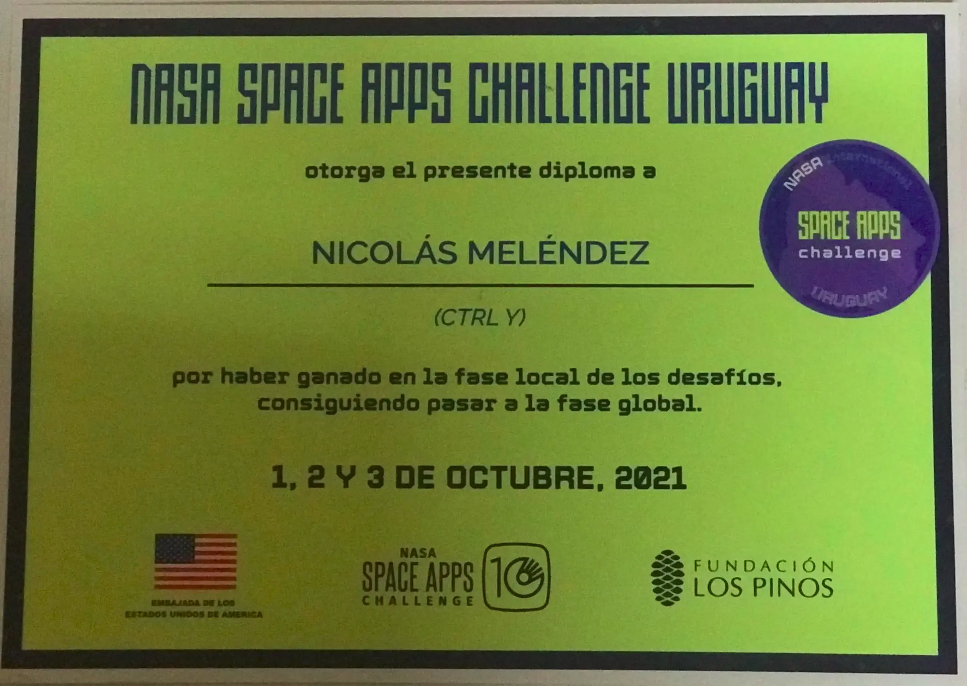 Imagen de la web NASA Space Apps Challenge